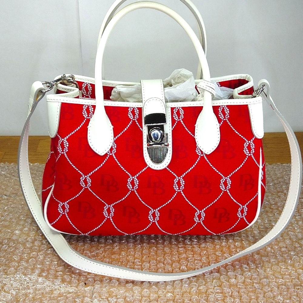 Dooney & Bourke red and white handbag